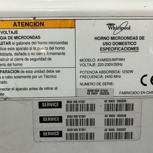 Microondas Whirlpool M 505 con Accesorios de Cocina - imagen 2