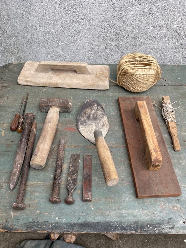 Lote de Herramientas de Albañilería y Construcción