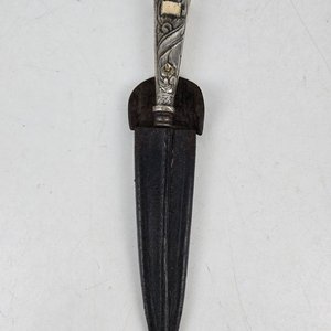 Cuchillo Criollo Franz Wenk con Mango de Platería Criolla y Vaina - imagen 7