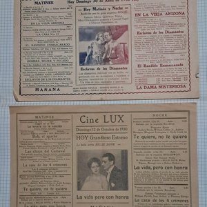 Lote siguiente: Programas de Cine Antiguos - Año 1930