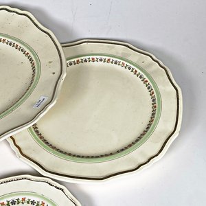 Set de 7 Piezas de Loza Inglesa Alfred Meakin: Bandejas, Centro, Azucarero y Lechera - imagen 6