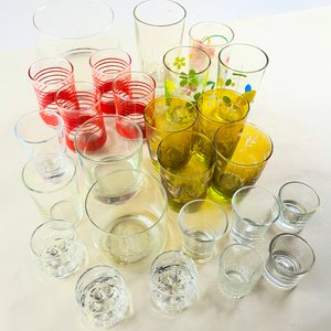 Lote de Vasos: Hielera, Florales y Ámbar - imagen 4