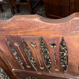 Mesa de Comedor de Madera Maciza con 6 Sillas Estilo Rústico - imagen 17