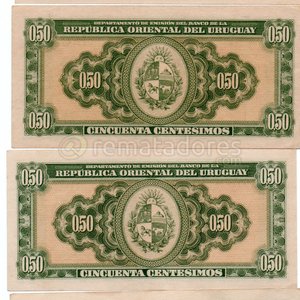 Billetes de 50 Centésimos de Uruguay - República Oriental del Uruguay - imagen 2