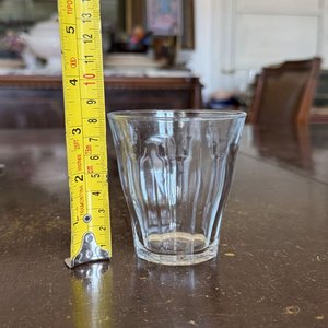 Seis Vasos de Vidrio Estriado con Caja Original - imagen 5