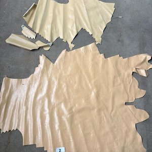 Lote de Cuero Natural Napa Color Beige Claro - imagen 4