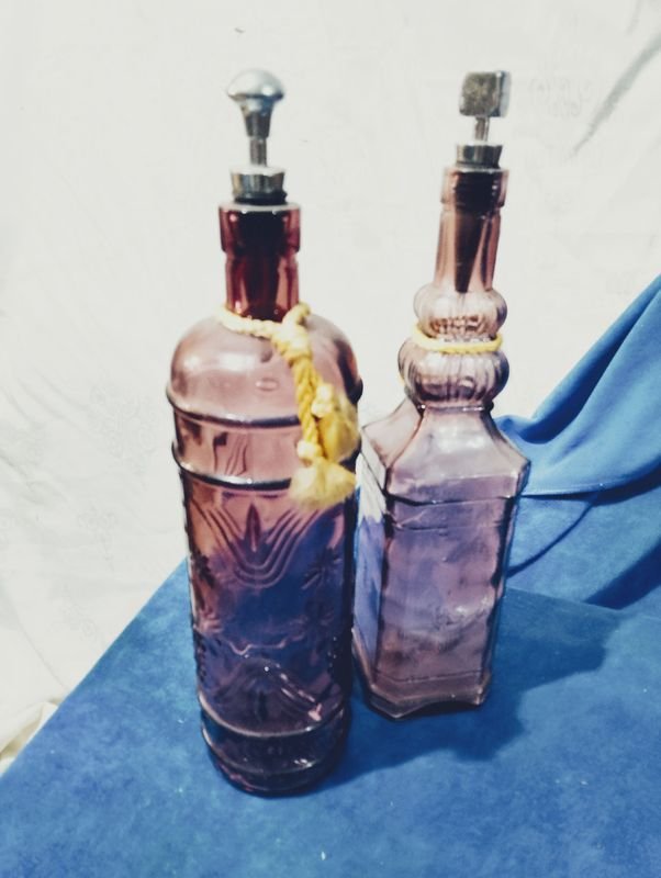 Botellas decorativas con tapon antiguas - imagen 3