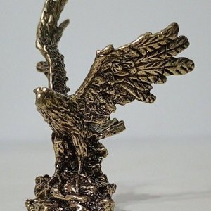 Figura Miniatura Águila en Bronce con Alas Extendidas - imagen 2