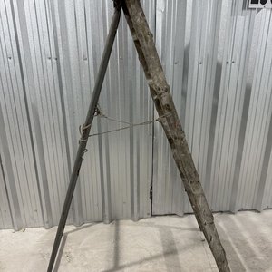 Escalera Tijera Plegable de Madera y Metal con 6 Peldaños - imagen 6