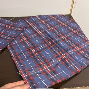 Dos Fundas de Almohadones Cuadrillé Azul y Rojo - imagen 3