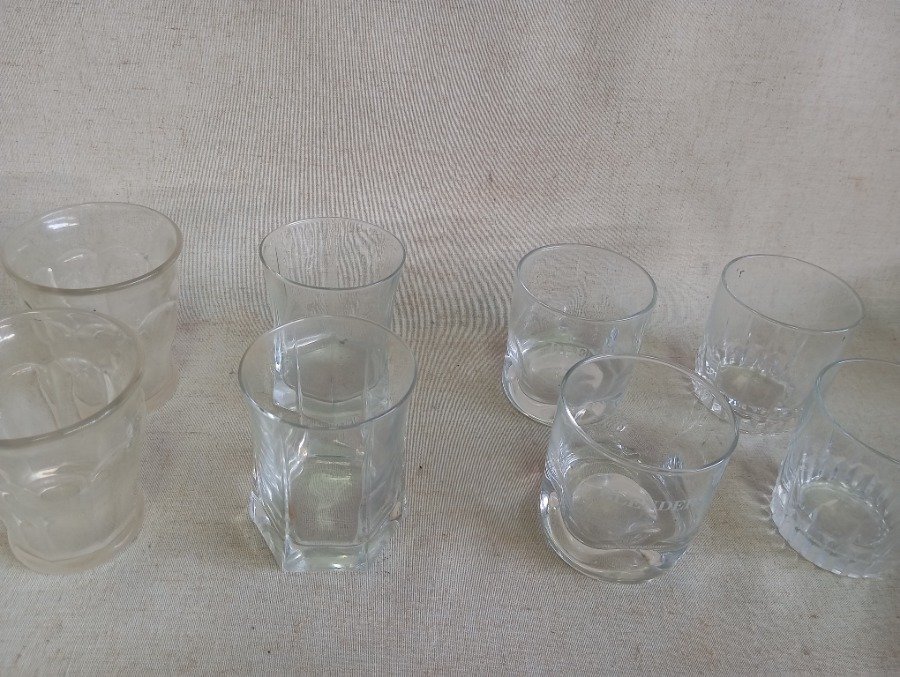 8 vasos de cristal claro - imagen 5