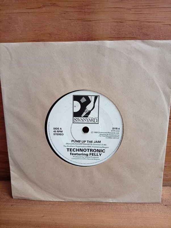 Vinilo Disco Simple "Pump Up The Jam" de Technotronic (1989)