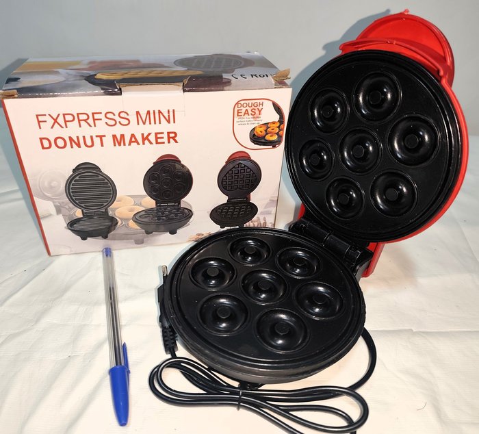 Máquina Eléctrica para Mini Donas, Antiadherente, Nueva en Caja