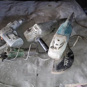 Lote siguiente: Lote de 3 Amoladoras y 1 Rotomartillo Eléctricos