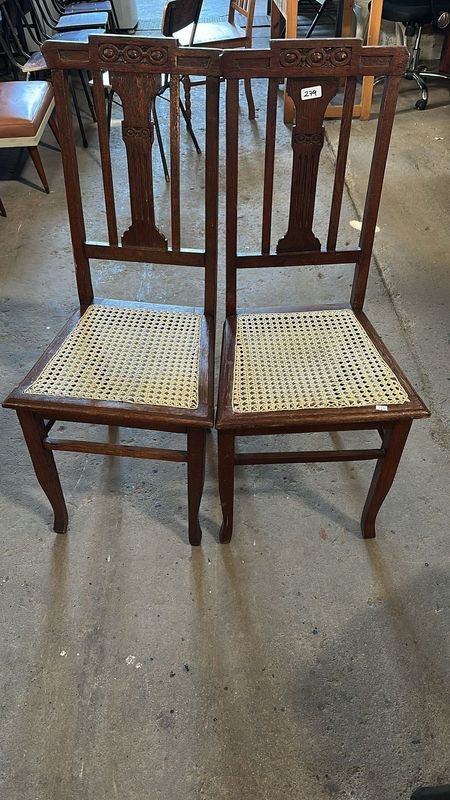 Sillas de Roble con Asiento en Esterilla - imagen 2