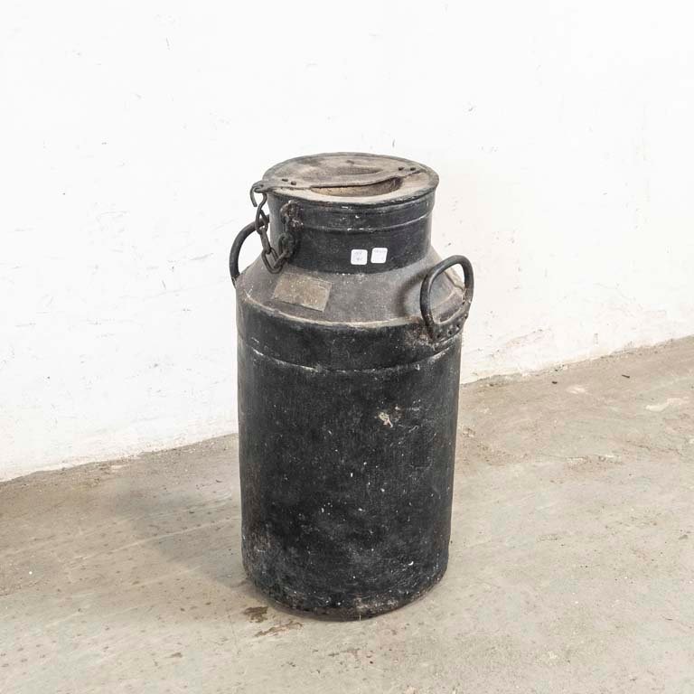Lote siguiente: Tarro lechero de metal pintado