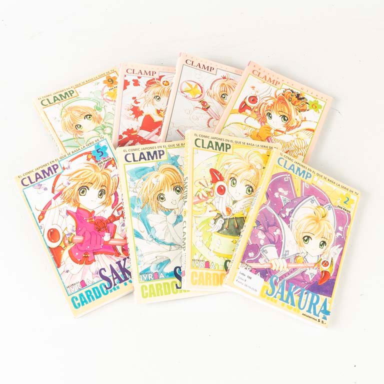 Lote de 8 Tomos Manga Sakura Card Captor de Clamp