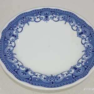 Jarra, Alhajero y Tazas de Cerámica Decorada Azul y Blanco - imagen 4