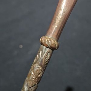 Bombilla para Mate Curva en Plata y Oro con Grabados - imagen 4