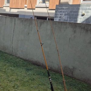 Lote de Cañas de Pescar de Tacuara y Fibra de Vidrio con Soportes - imagen 7