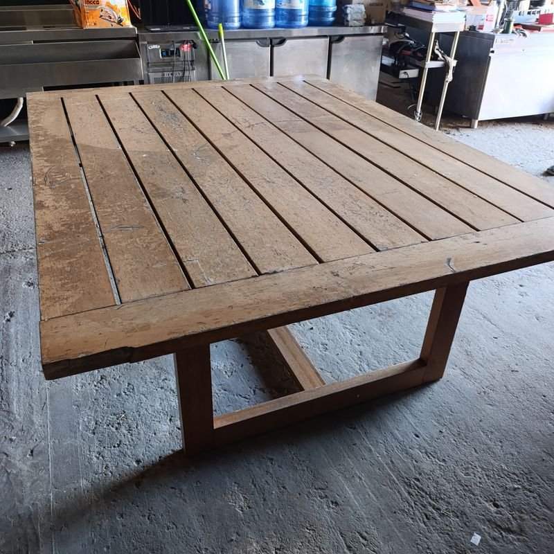 Mesa para exterior o barbacoa en madera maciza - imagen 2