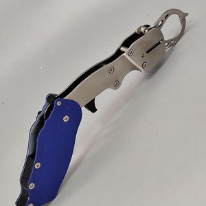 Pinza Sujetapeces Plegable Acero Inoxidable 304 Azul Sin Uso - imagen 9