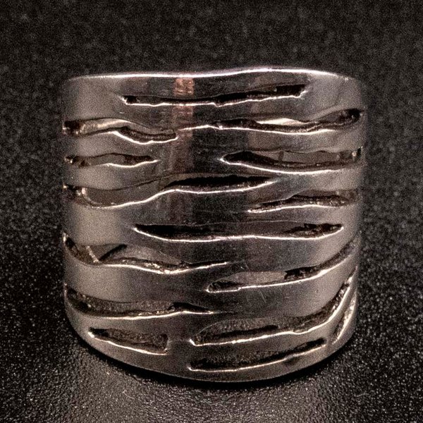 Anillo de Plata 925 con Diseño Calado - imagen 1