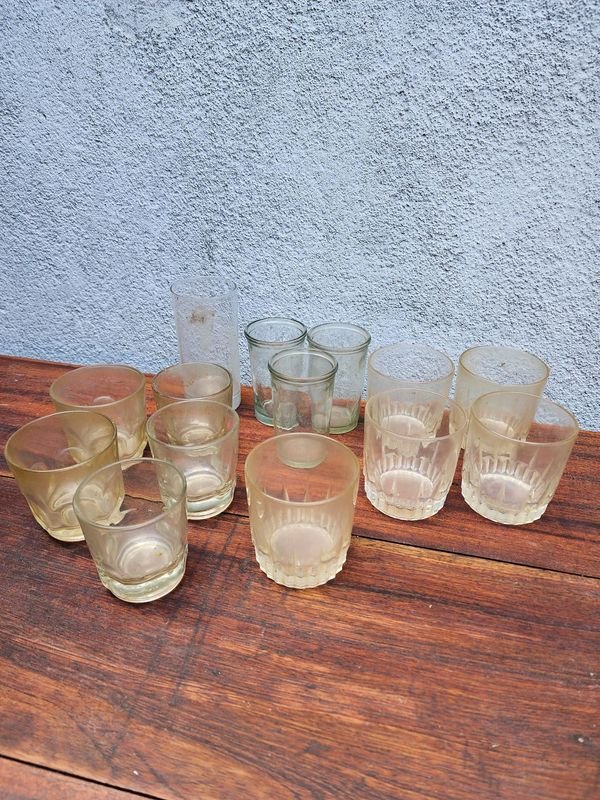 Lote de 10 Vasos de Whisky Usados