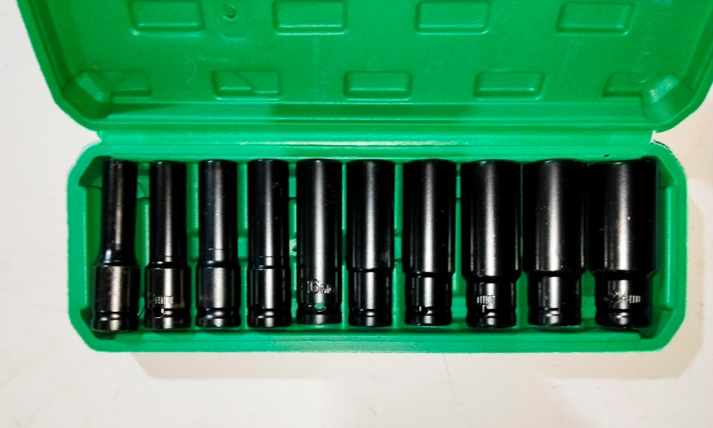 Juego de 10 Tubos de Impacto 1/2" para Herramientas