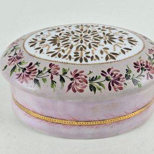 Joyero Ovalado de Porcelana Pintado a Mano Guibernau - imagen 2
