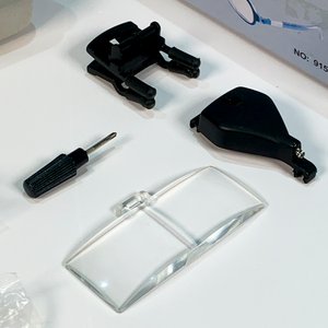 Lupa para Lentes con Tres Aumentos y Estuche Gris - imagen 2