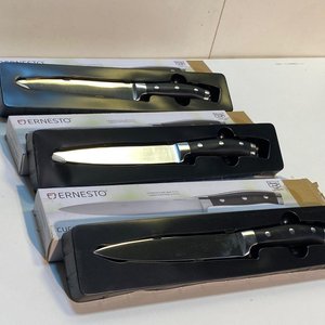 Set de 3 Cuchillos de Carne Ernesto Acero Inoxidable Hoja 17 cm - imagen 4