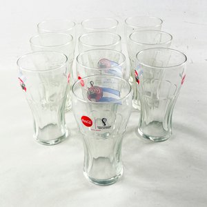 Lote siguiente: Diez Vasos Altos Coca-Cola "FIFA World Cup Qatar 2022"