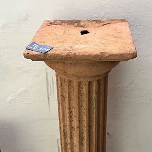 Pedestal de Terracota Estilo Clásico, 1.10 m de Altura - imagen 2