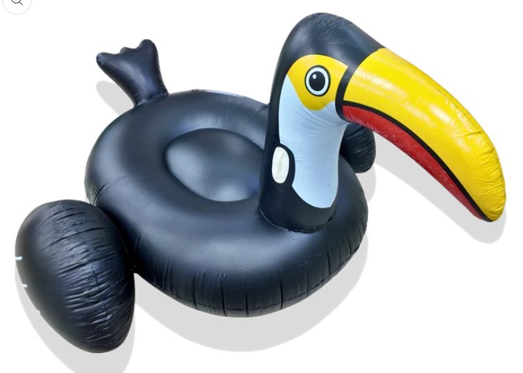 Inflable Grande de Piscina o Playa Modelo Tucán Negro