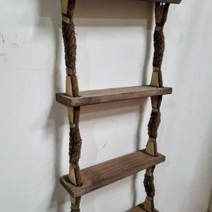 Escalera de Soga y Madera Antigua - 5 Metros - imagen 2