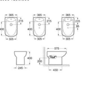 Juego de Baño ROCA Dama Senso: Inodoro, Bidet y Bacha de Encimera con Grifería RAMON SOLER - imagen 13