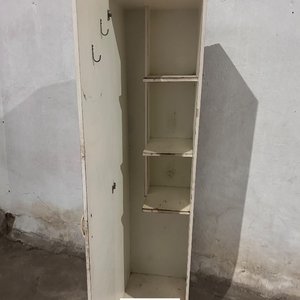 Mueble Auxiliar Blanco con Puerta y Estantes - imagen 3