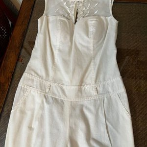 Mono Blanco Talle S con Bordado y Transparencias - imagen 5
