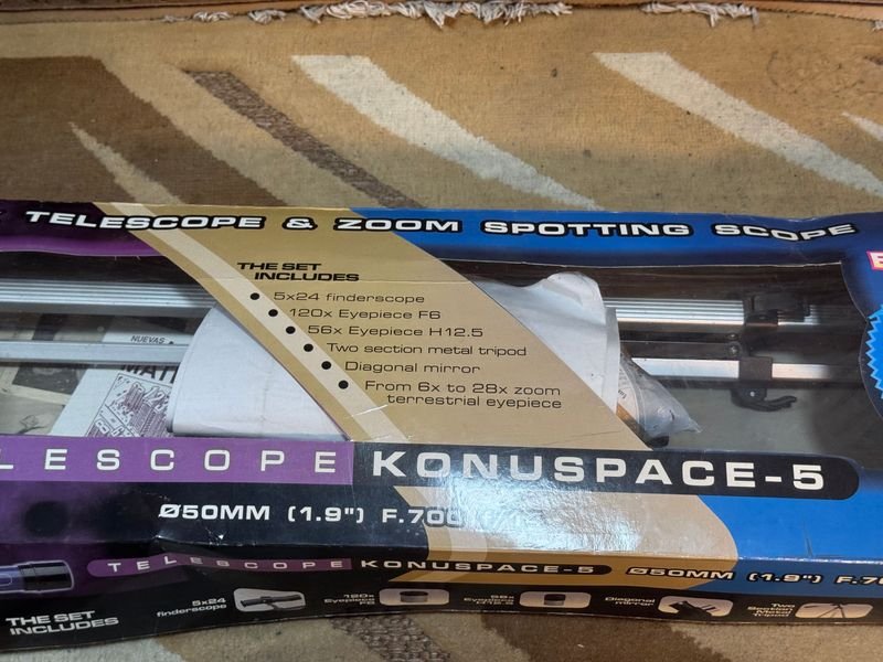Telescopio Konuspase-5 en su caja original: Un telescopio de alta calidad para observadores - imagen 3