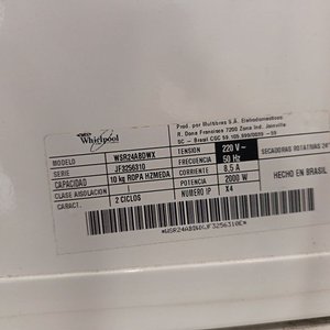 Secarropas Eléctrico Whirlpool WSR24ABDWX Blanco 10kg - imagen 8