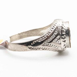Anillo de Plata con Oro y Piedra Negra - Estilo Bvlgari - imagen 2