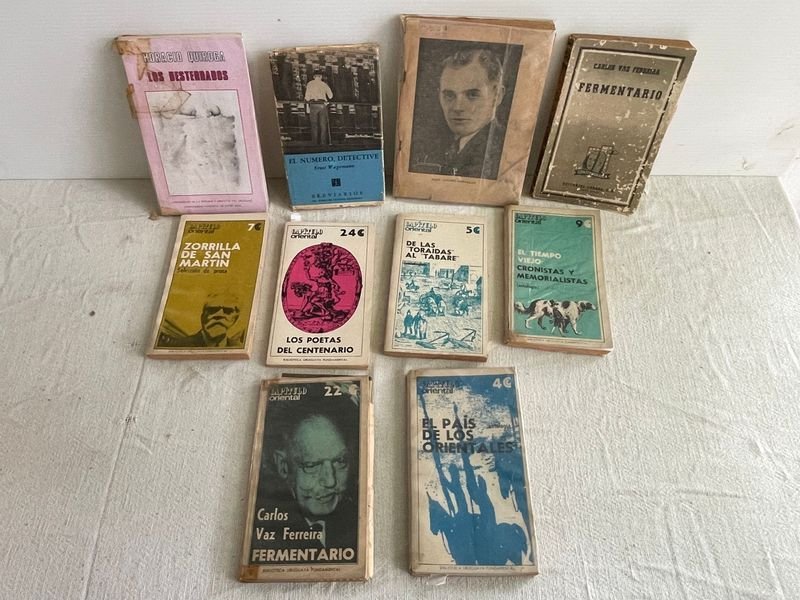 Lote de Libros de Bolsillo: Zorrilla de San Martín, Vaz Ferreira, Horacio Quiroga y Poetas