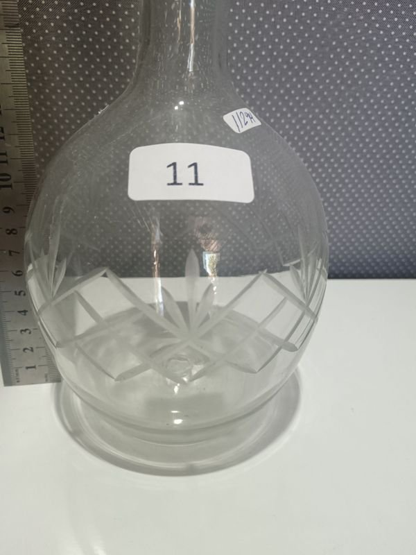 Botella antigua de cristal para decoración - imagen 2