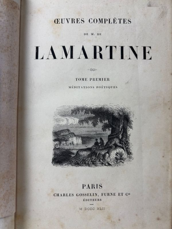 Obras completas del Sr. Lamartine en Francés Ilustrado - imagen 2