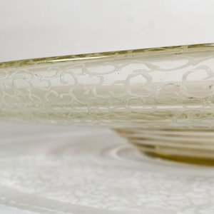 Centro de mesa de vidrio tallado al ácido, diámetro 38 cm - imagen 3