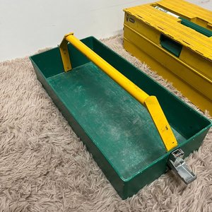 Caja de Herramientas Metálica MACC Desmontable Verde y Amarilla - imagen 8