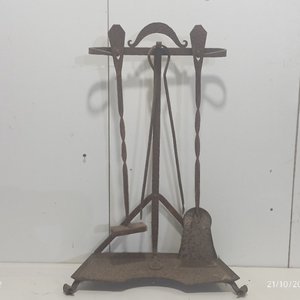 Juego de Accesorios para Estufa a Leña y Candelabros de Hierro - imagen 3