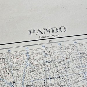 Mapa Topográfico de Pando, Instituto Geográfico Militar, Edición 1926 - imagen 2