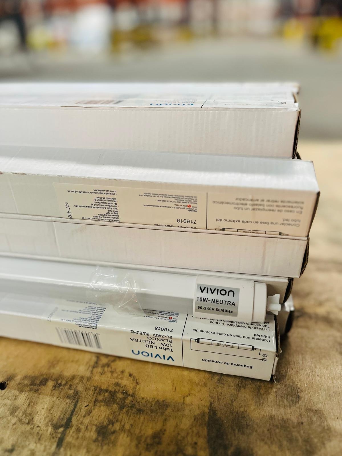 Pack 25 Tubos LED Luz Neutra 58 cm 10W VIVION